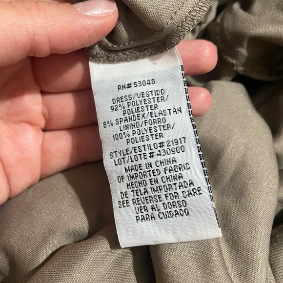 Nightway Off the Shoulder Sequin Gown in Mocha - Picture 6 of 6